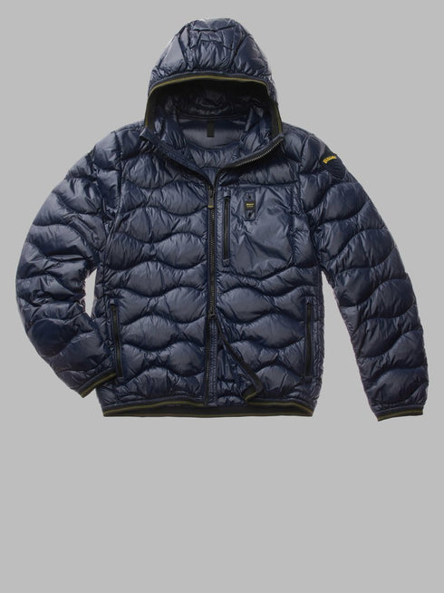 Blauer Piumino corto Piumino corto Uomo a onde Wave Roller Blu A24 - BLAUERBLUC03030006355 - 888 - S - Francavilla Moda